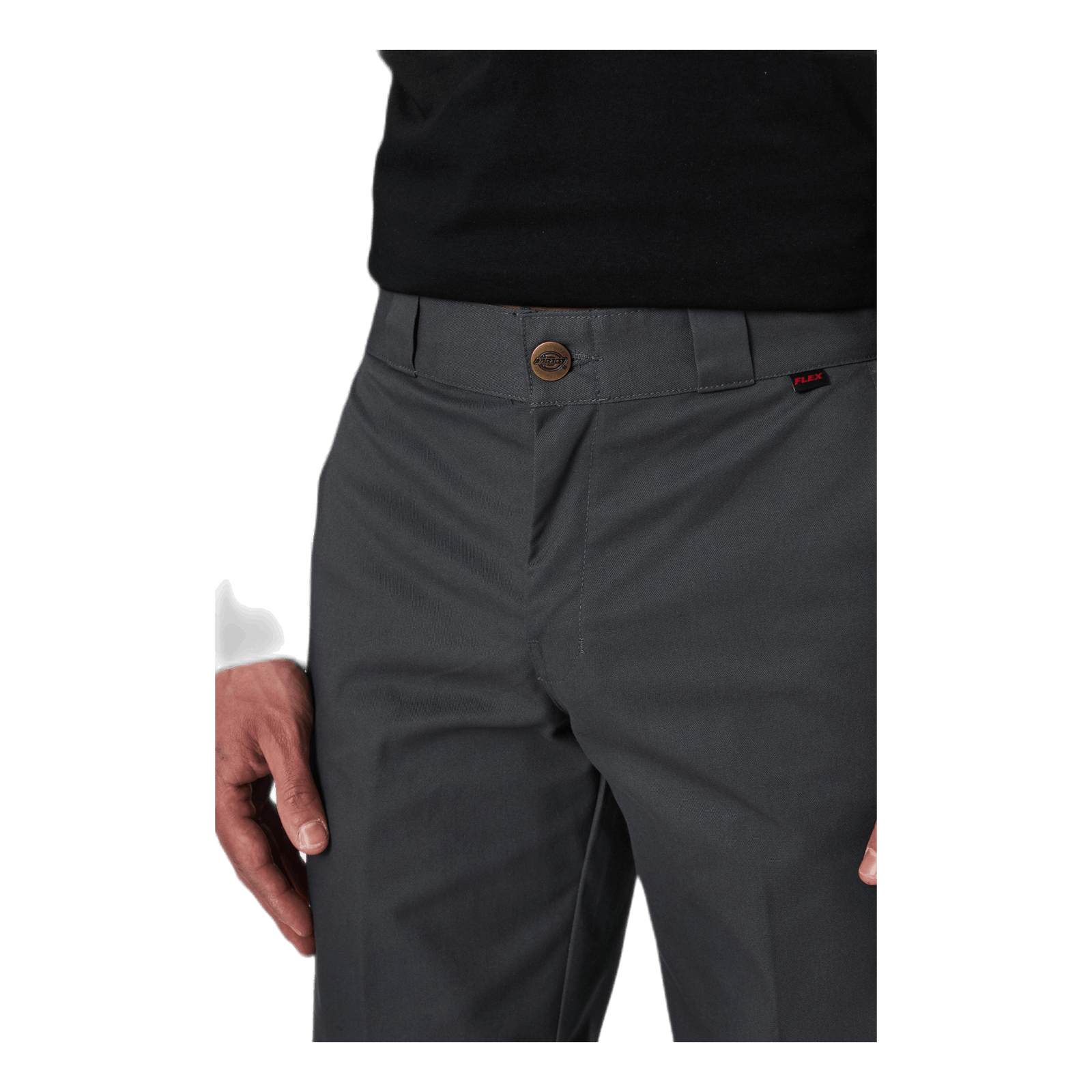 Slim Straight Work Pant Flex Charcoal Grey