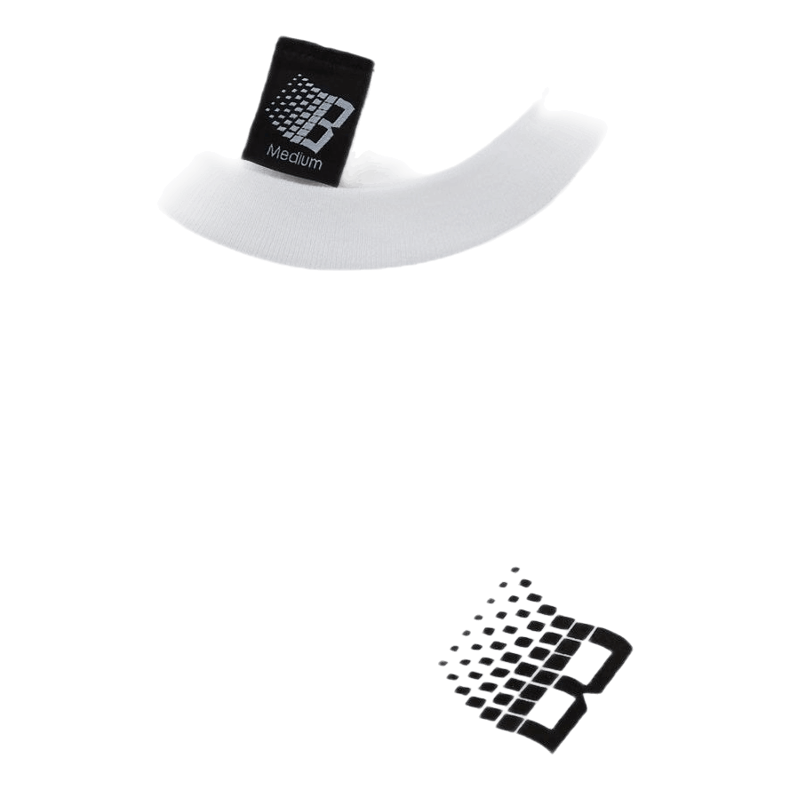 Smiley B Logo Tee Back & Front White