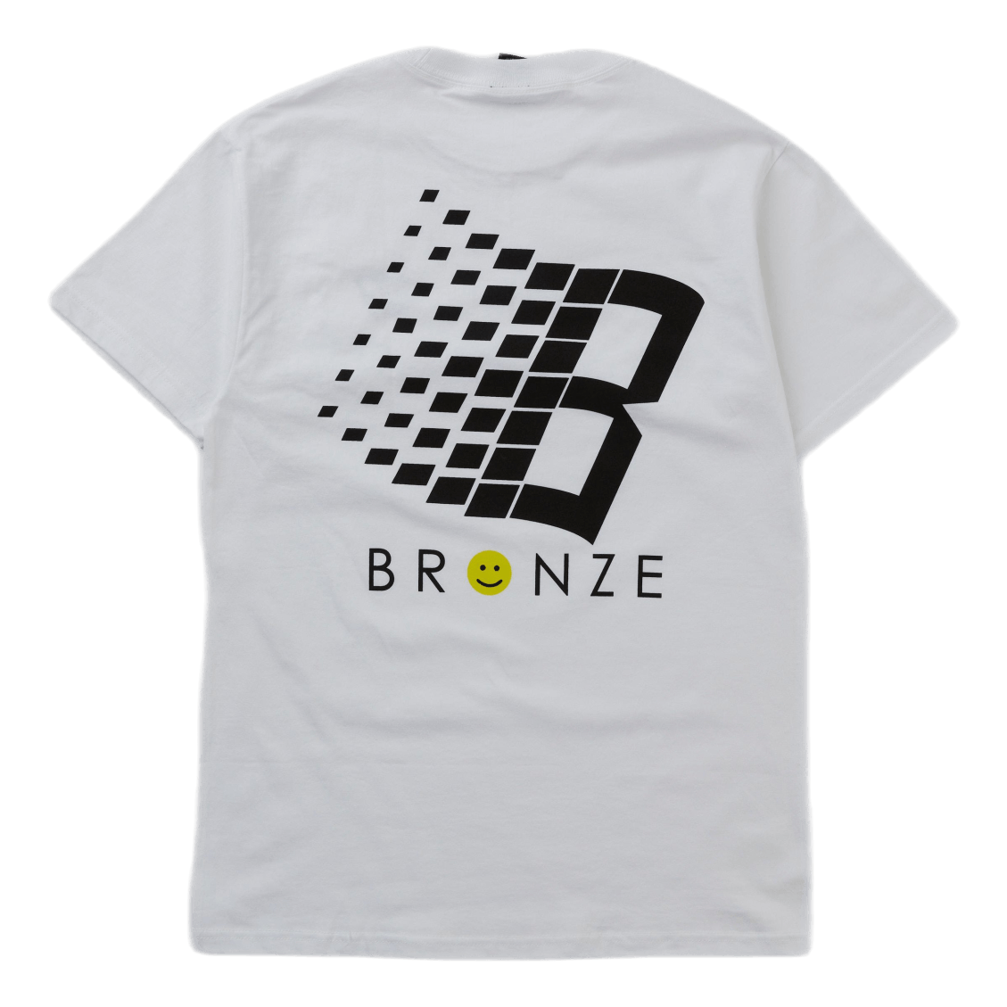 Smiley B Logo Tee Back & Front White
