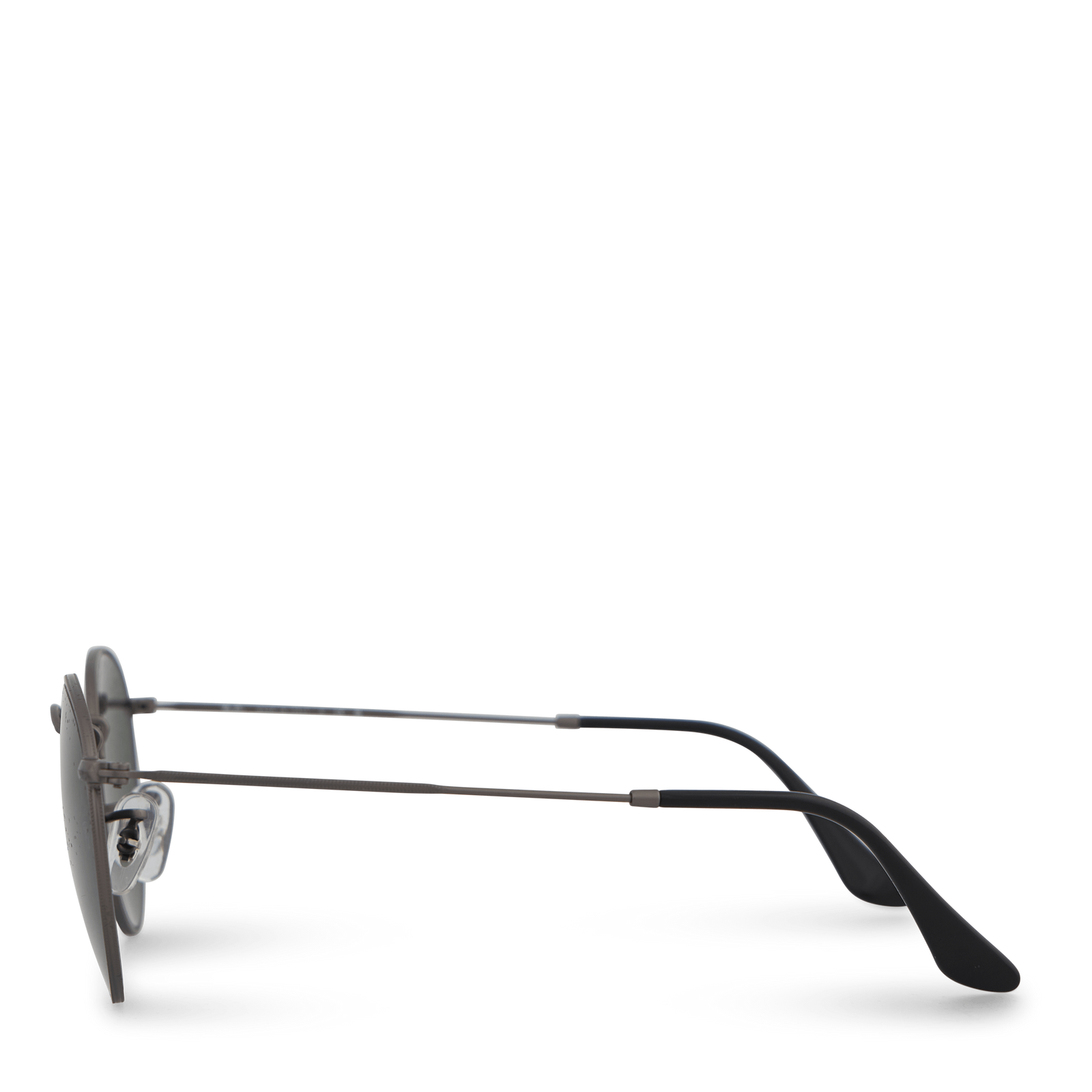 Round Metal Matte Gunmetal