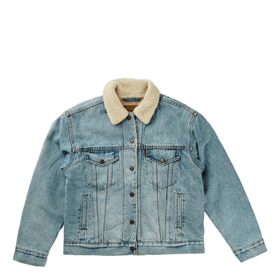 Exbf Sherpa Trucker Strangerwa Light Indigo - Worn In
