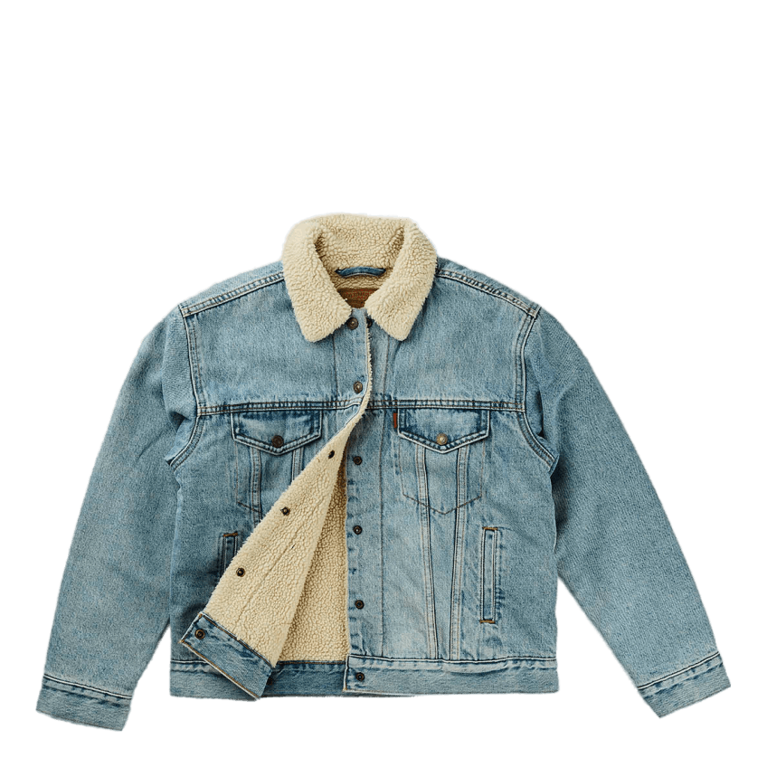 Exbf Sherpa Trucker Strangerwa Light Indigo - Worn In