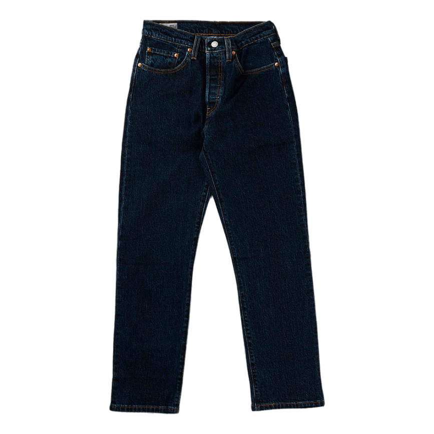 501 Crop Salsa Stonewash Dark Indigo - Flat Finish