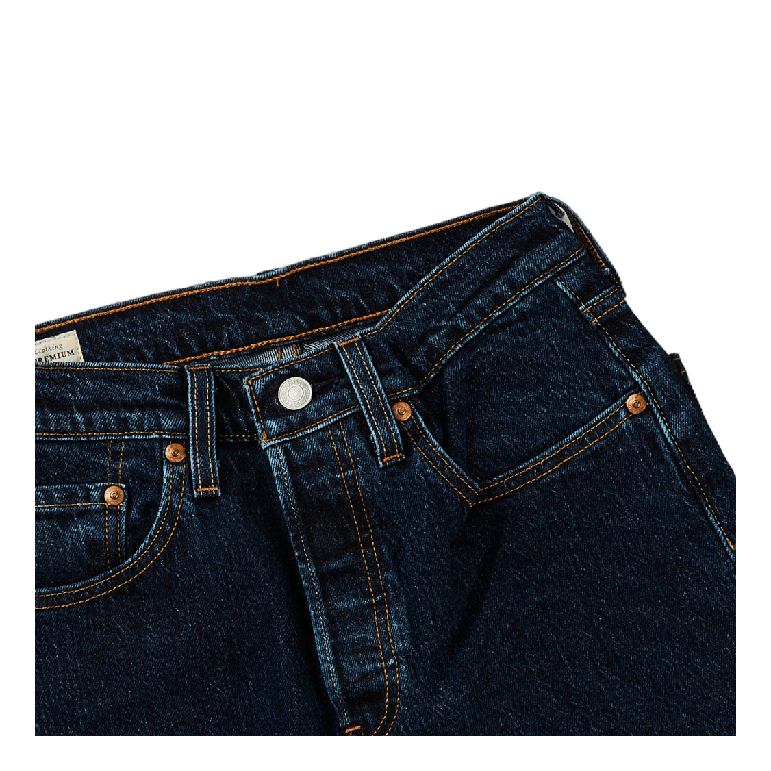 501 Crop Salsa Stonewash Dark Indigo - Flat Finish
