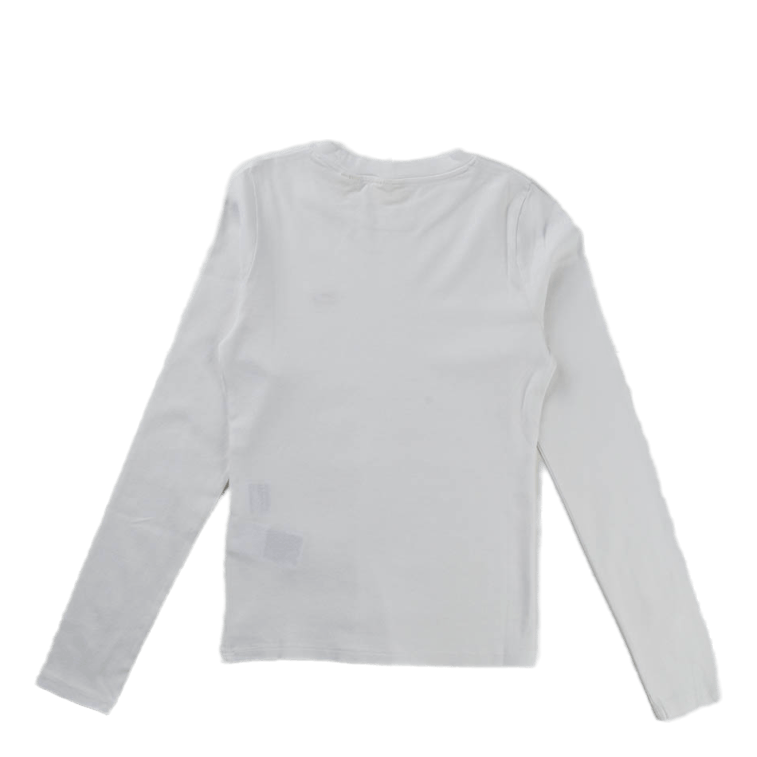 Ls Baby Tee White + Neutrals