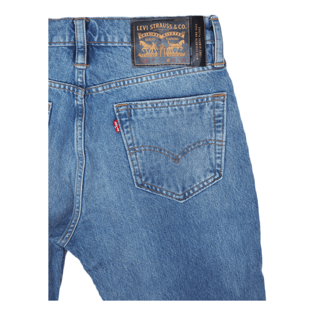 Skate 511 Slim 5 Pocket Skullz Med Indigo - Flat Finish