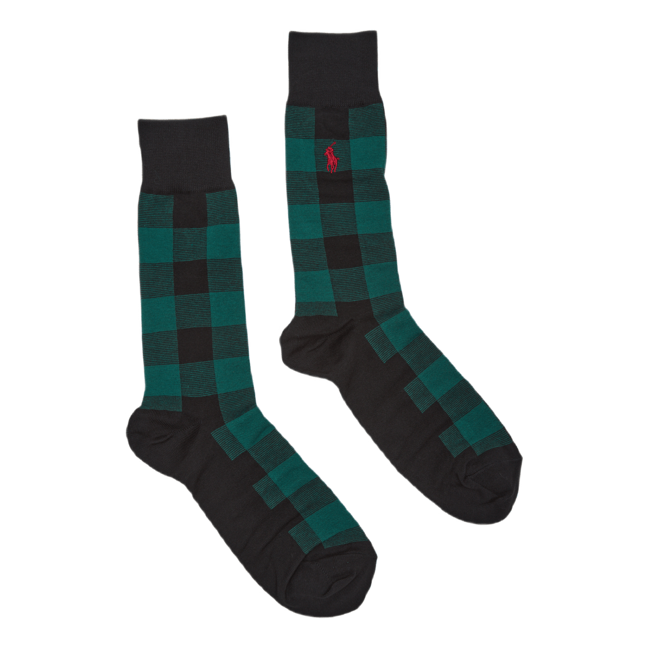 Buffalo Plaid Crew Sock Gift Set Rd/Grn/Gry
