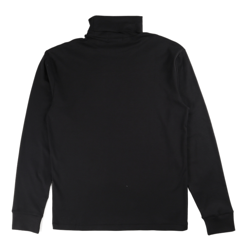 Soft Cotton Turtleneck Black