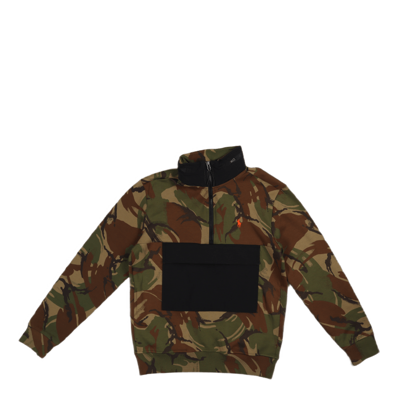 Camo Water-Repellent Hybrid Hoodie Camo/Blk