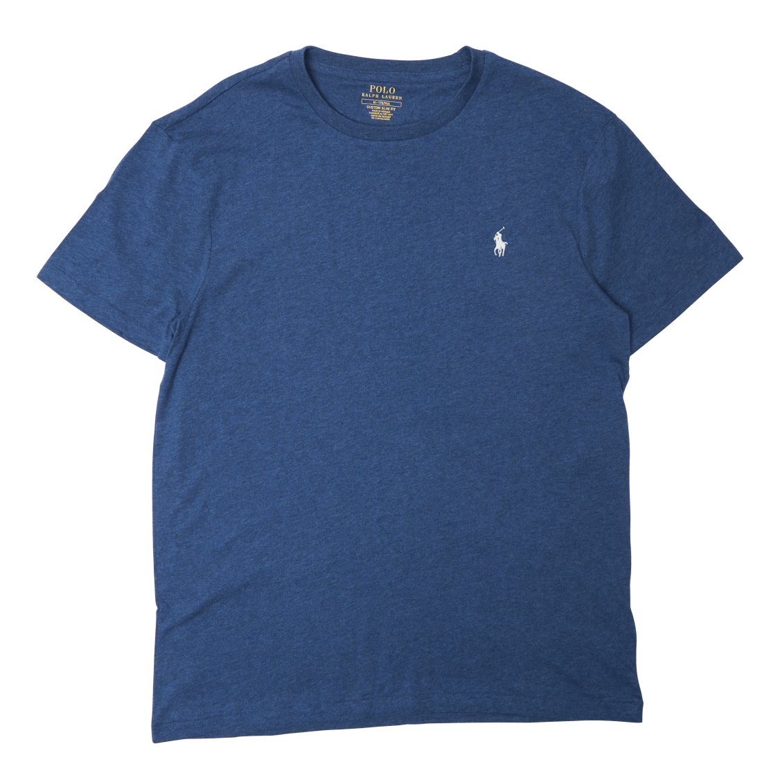 Custom Slim Fit Jersey Crewneck T-Shirt Blue Htr