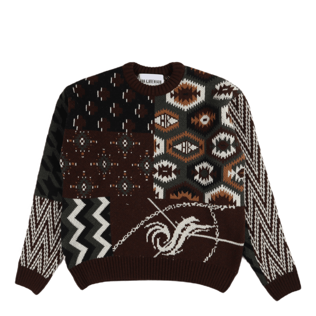 Bulky Vintage Knit Multi Colour