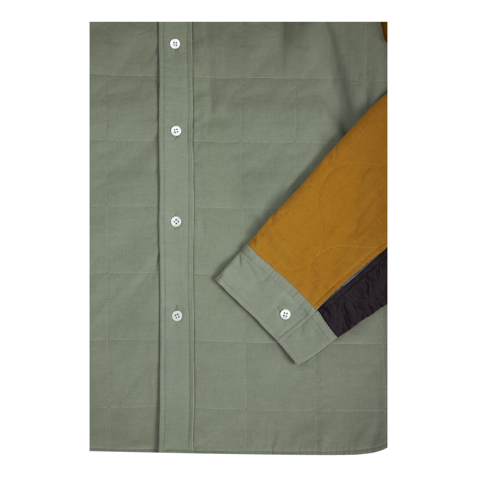 Reversible Quilted Shirt Lime Tea
