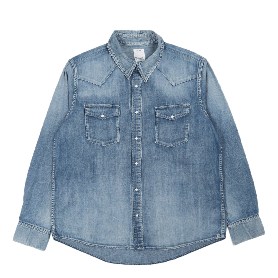 Social Sculpture Shirt Damaged Lt.indigo