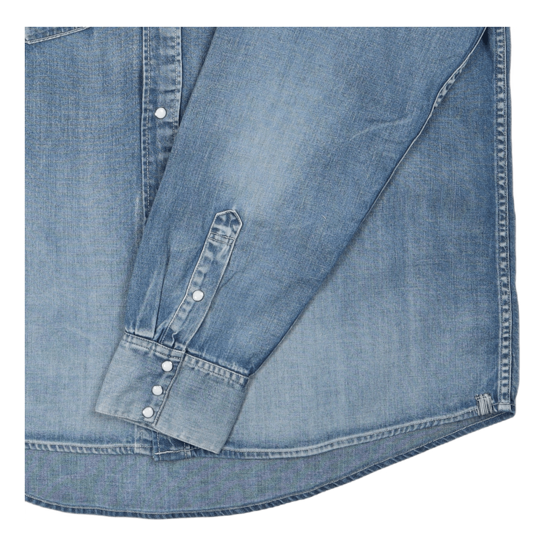 Social Sculpture Shirt Damaged Lt.indigo