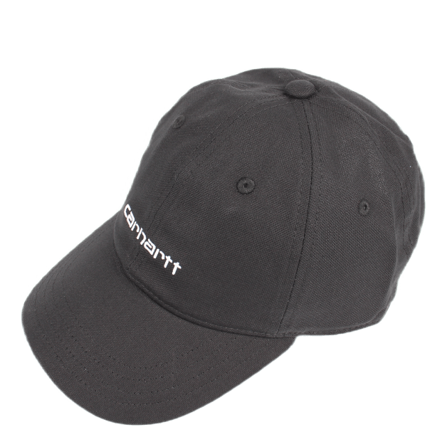 Canvas Script Cap Cotton Canva Black / White