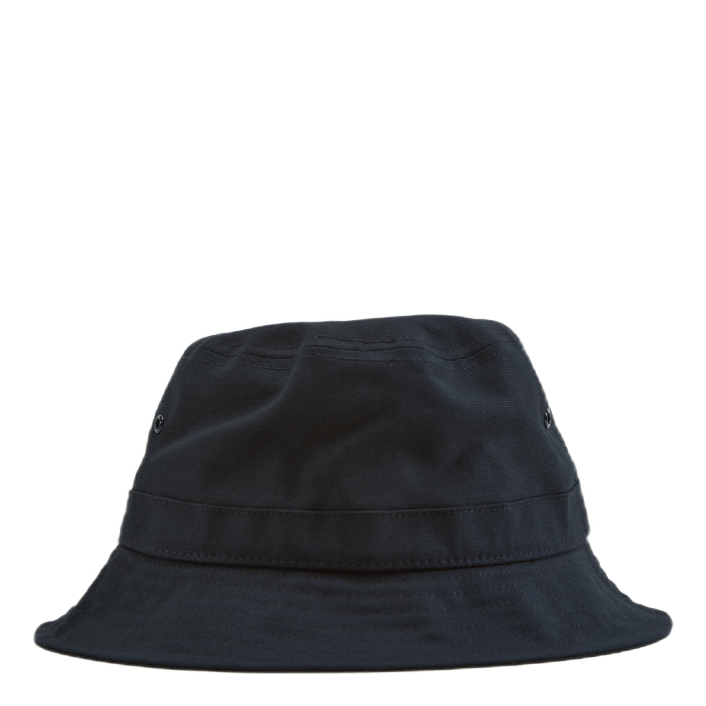 Script Bucket Hat Cotton Canva Black / White