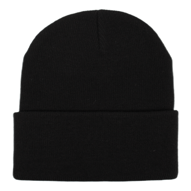 Short Watch Hat 100% Acrylic Black