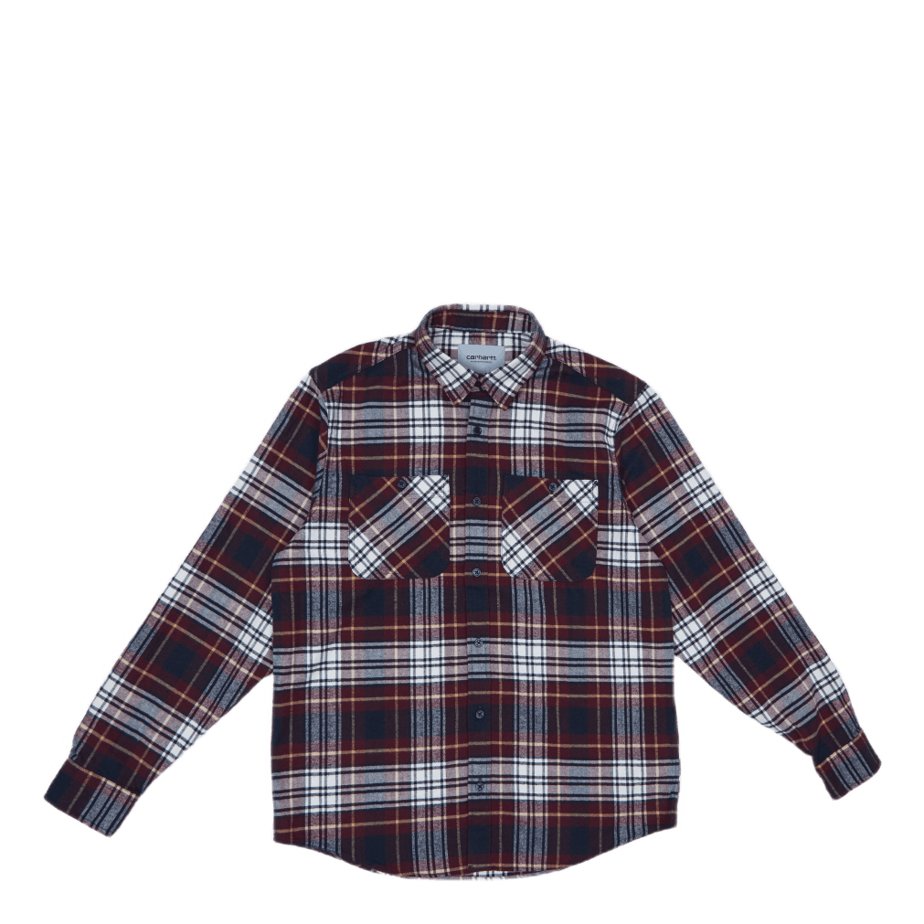 L/s Dunbar Shirt 100% Cotton H Dunbar Check, Wine