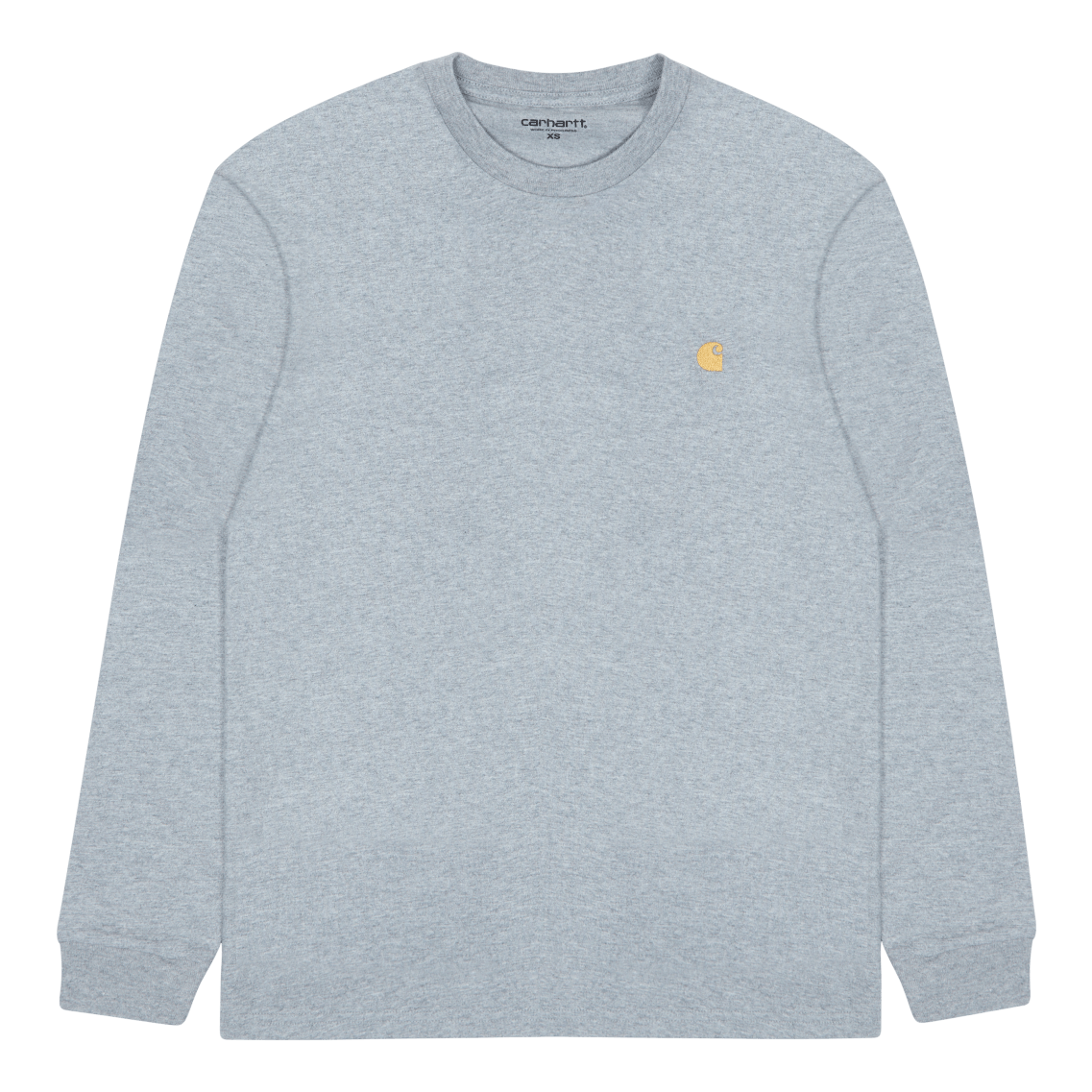 L/s Chase T-shirt 100% Cotton Grey Heather / Gold
