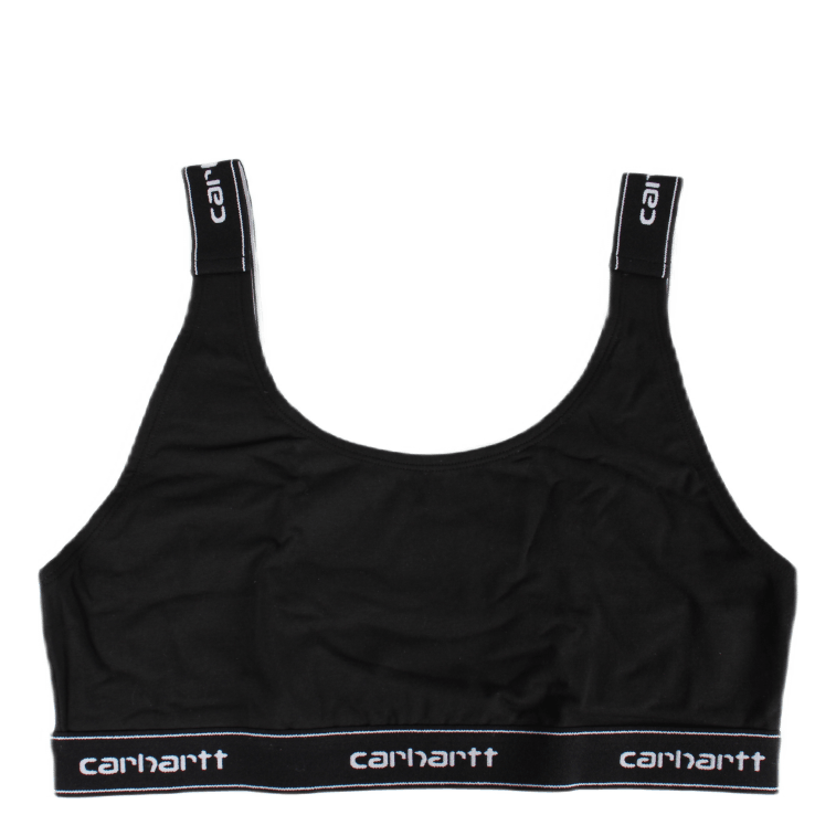 W' Script Top 93/7% Cotton/ela Black / White