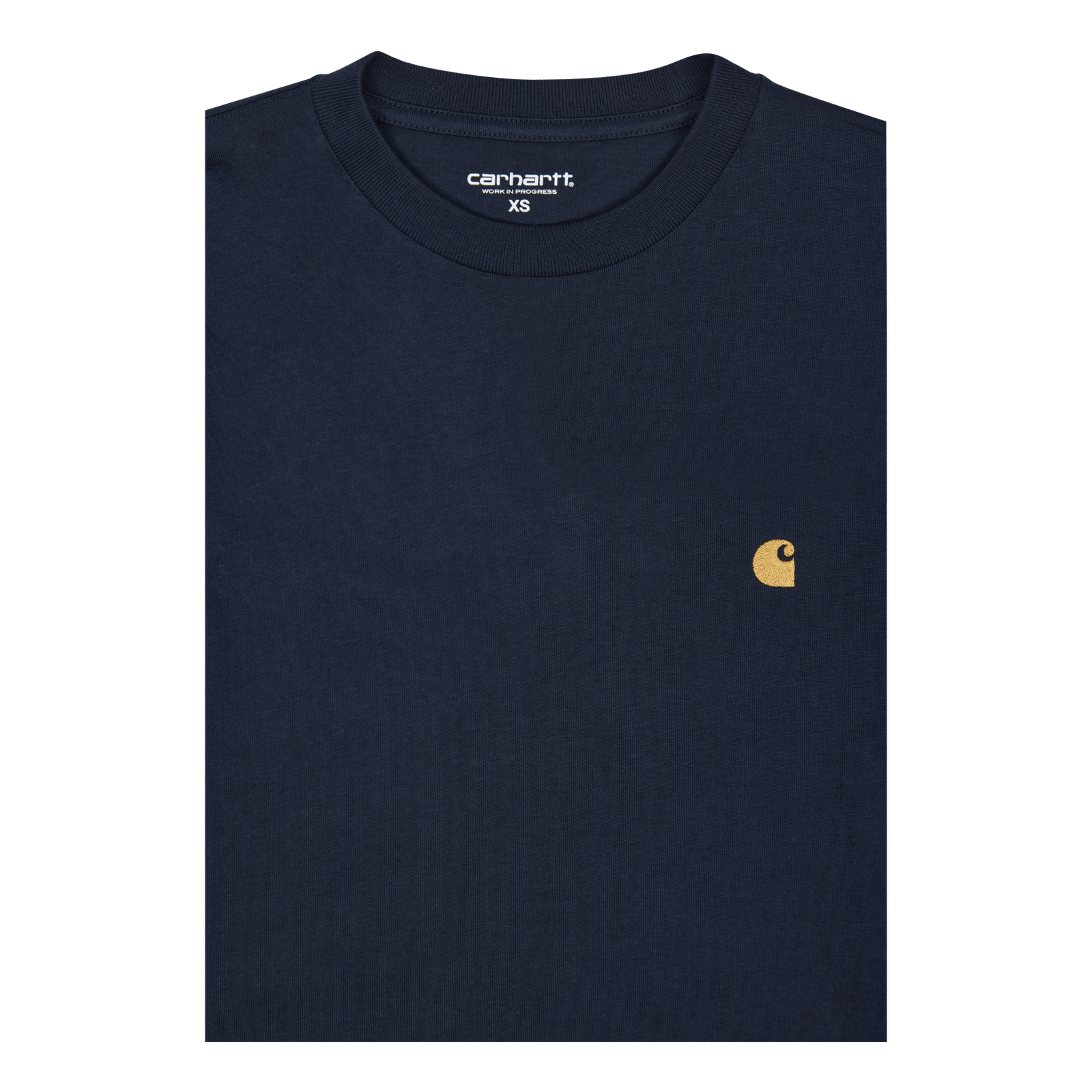 L/s Chase T-shirt 100% Cotton Dark Navy / Gold