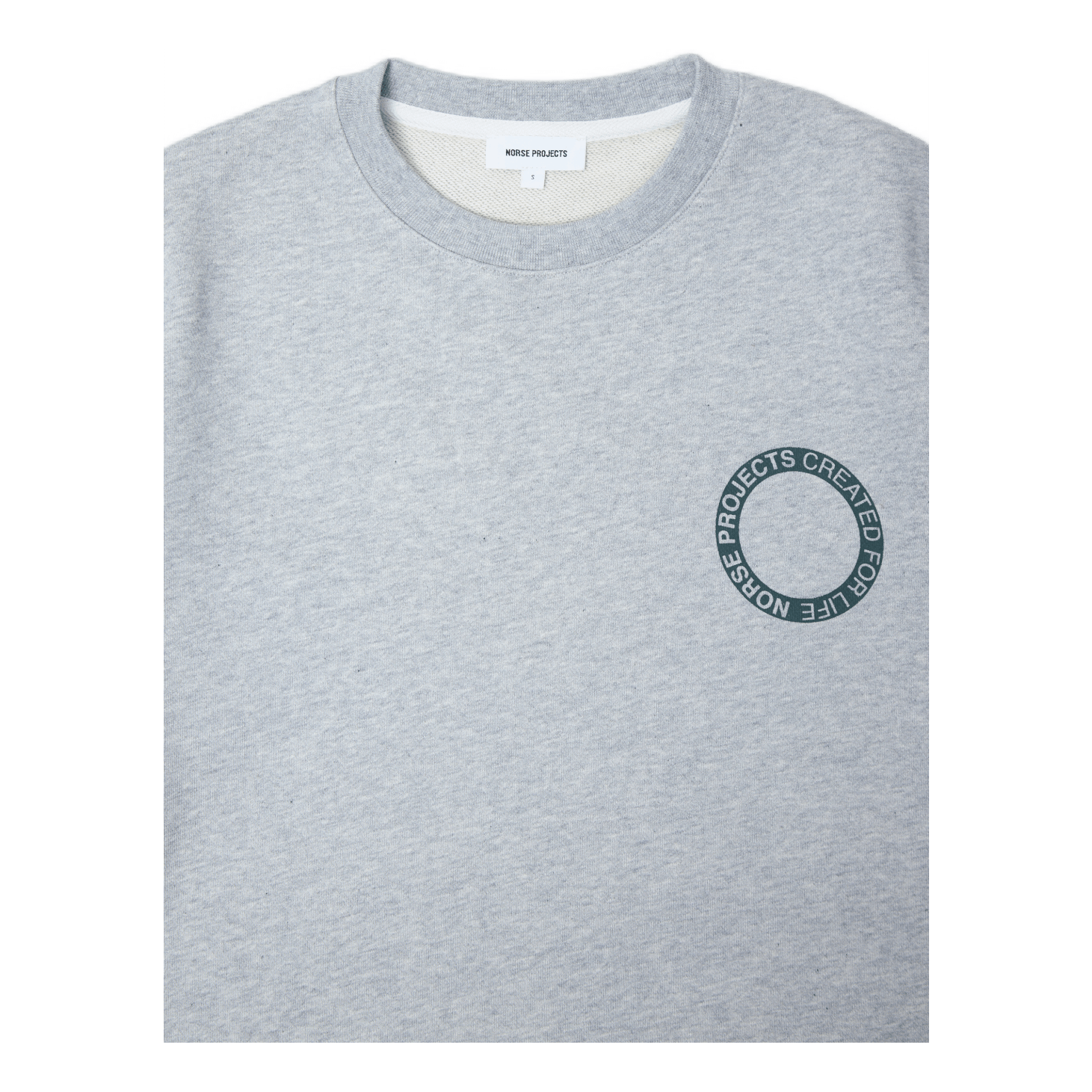 Vagn Bmc Logo Print Light Grey Melange