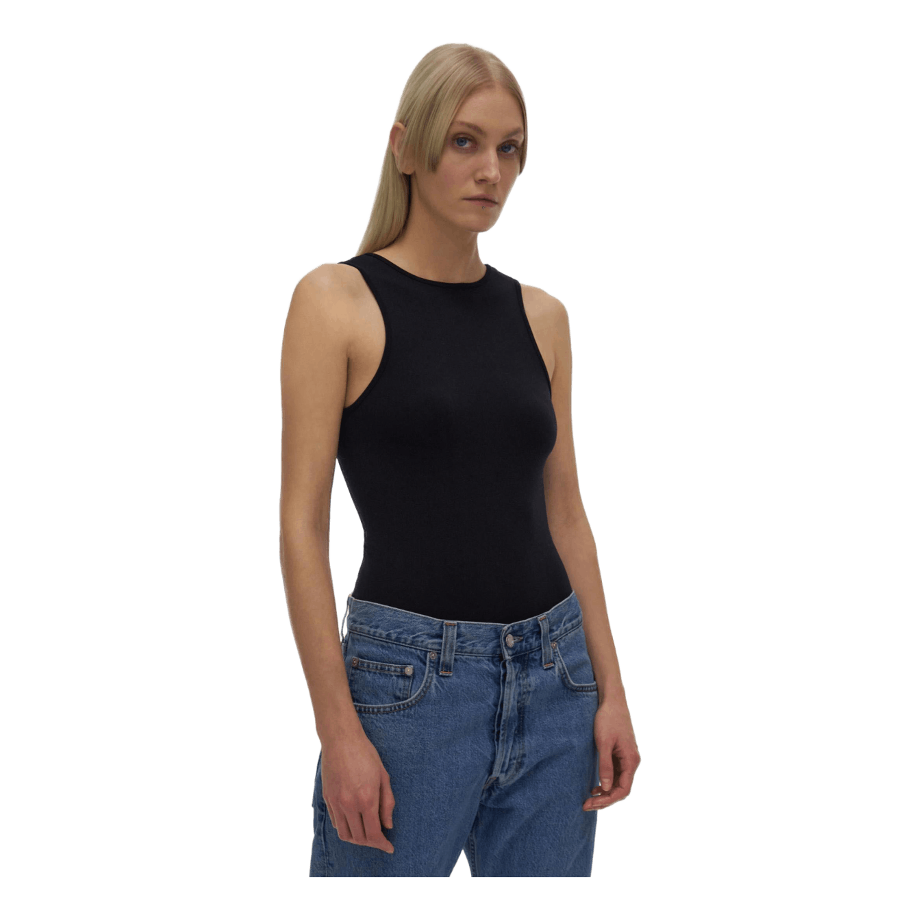 Scoop Bodysuit.seam1 Black