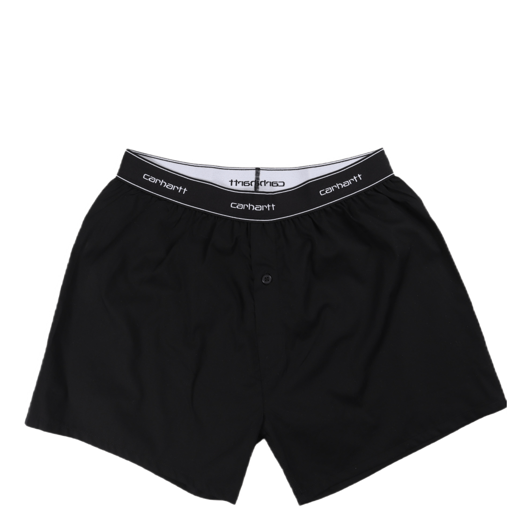 Cotton Script Boxers Black