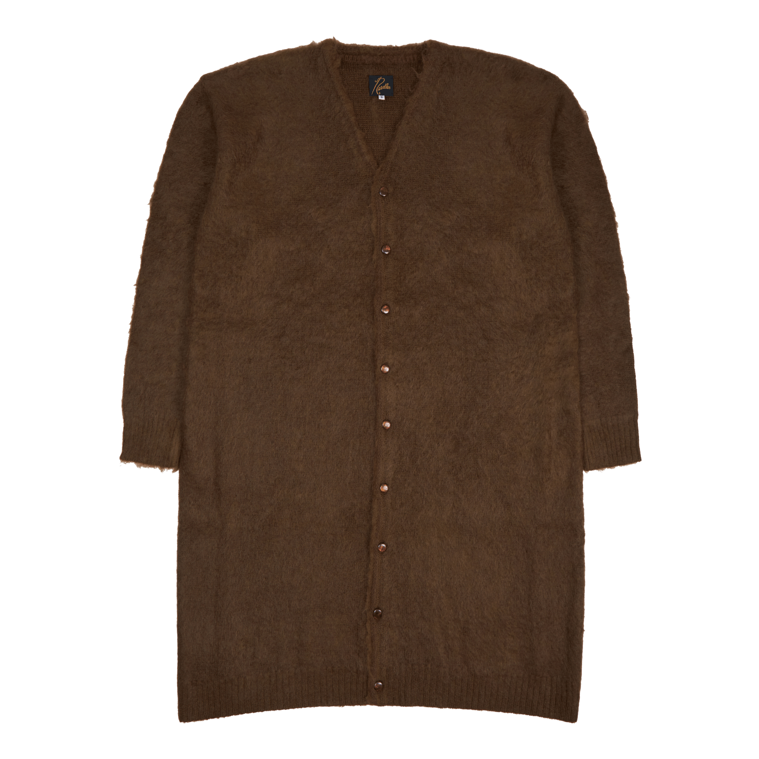 Needles Mohair Long Cardigan - Brown