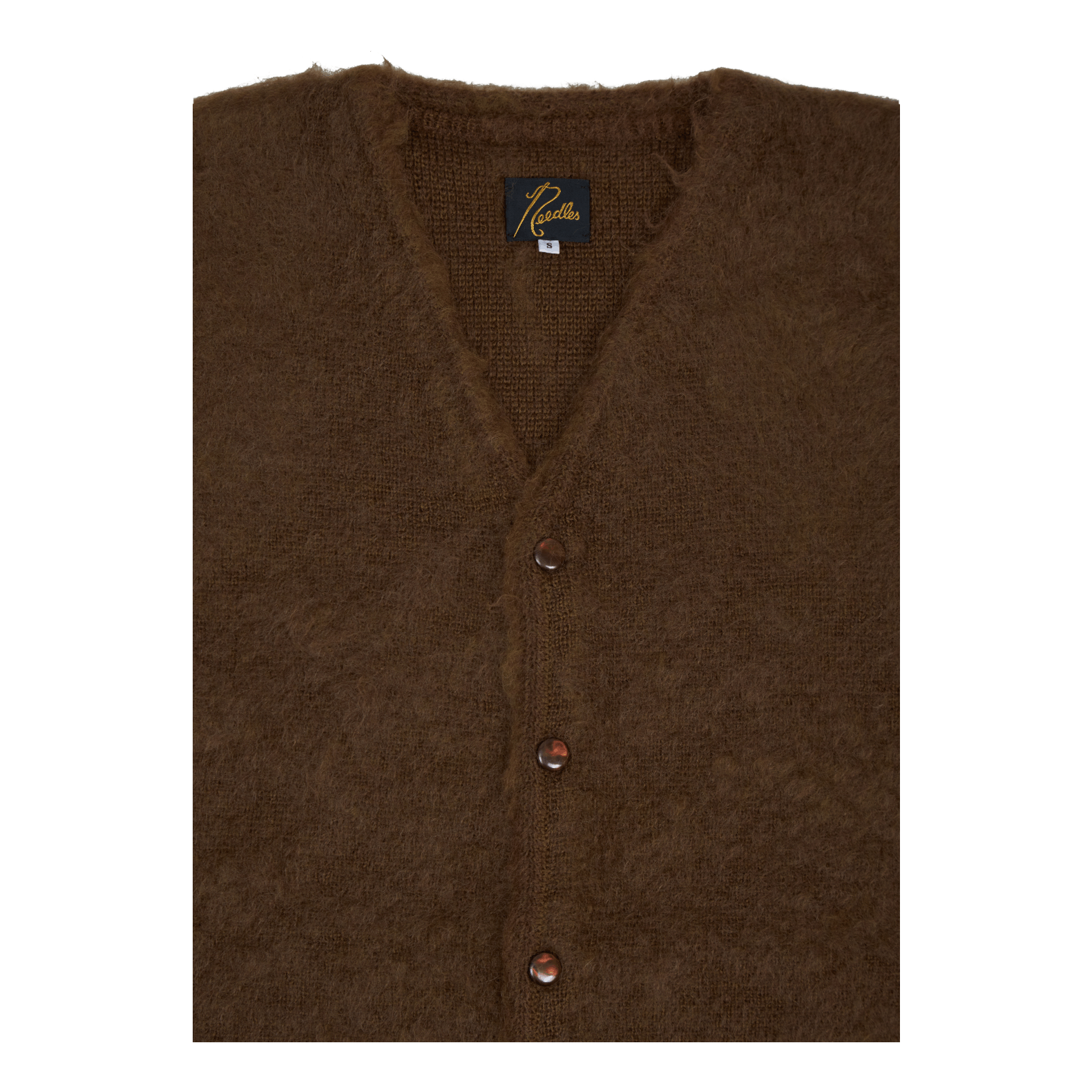 Needles Mohair Long Cardigan - Brown