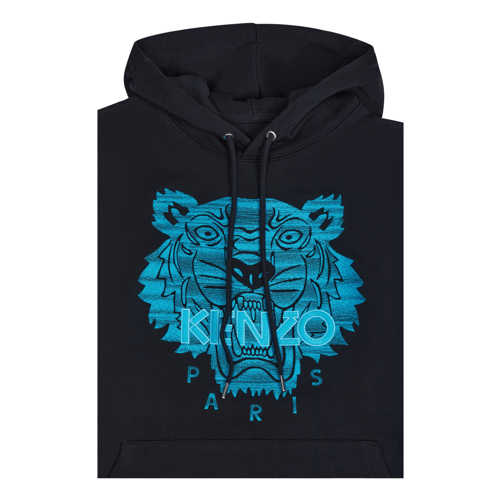 Neon Tiger Hoodie Black