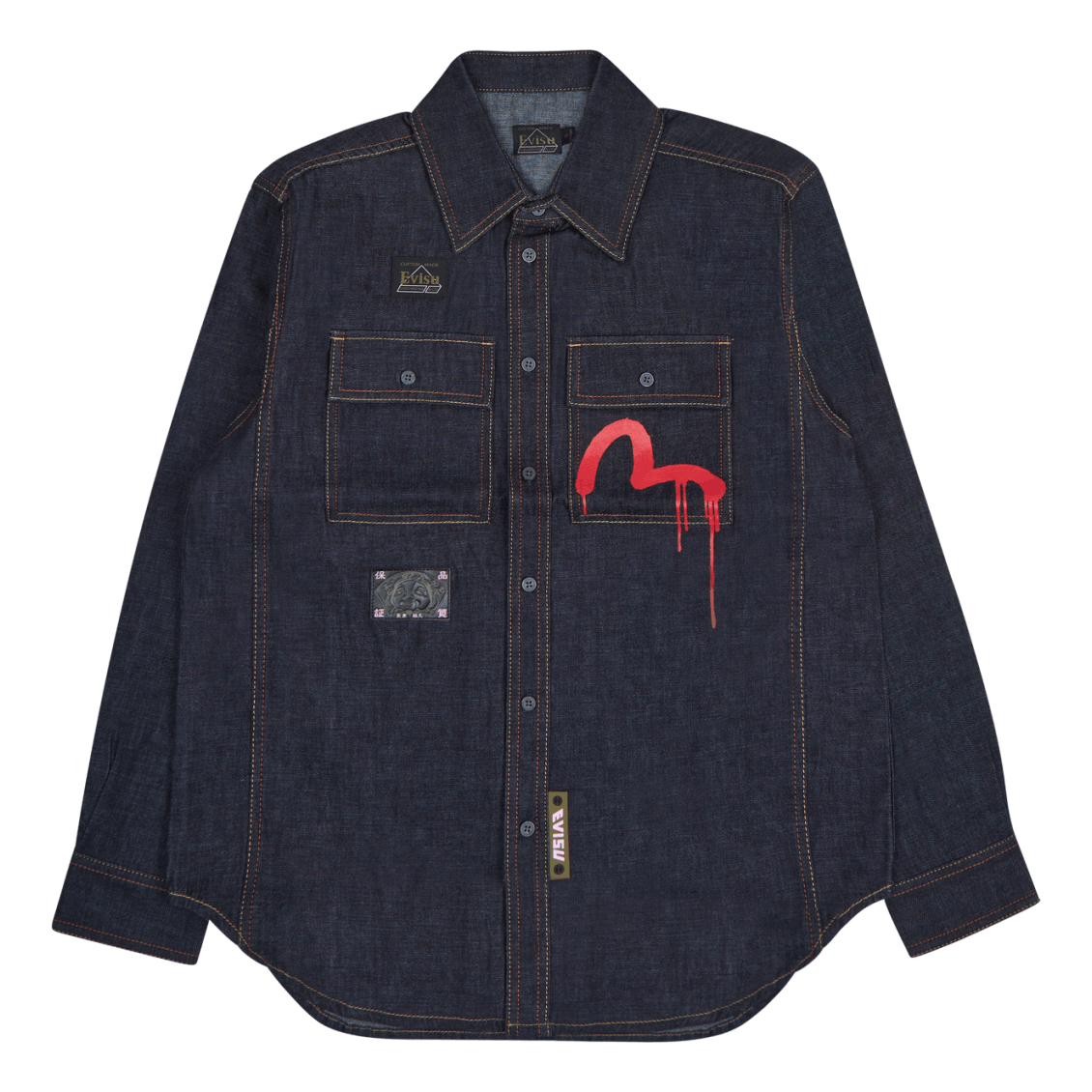 Evisu X Sfera Ebbasta Daicock Dark Shade Indigo