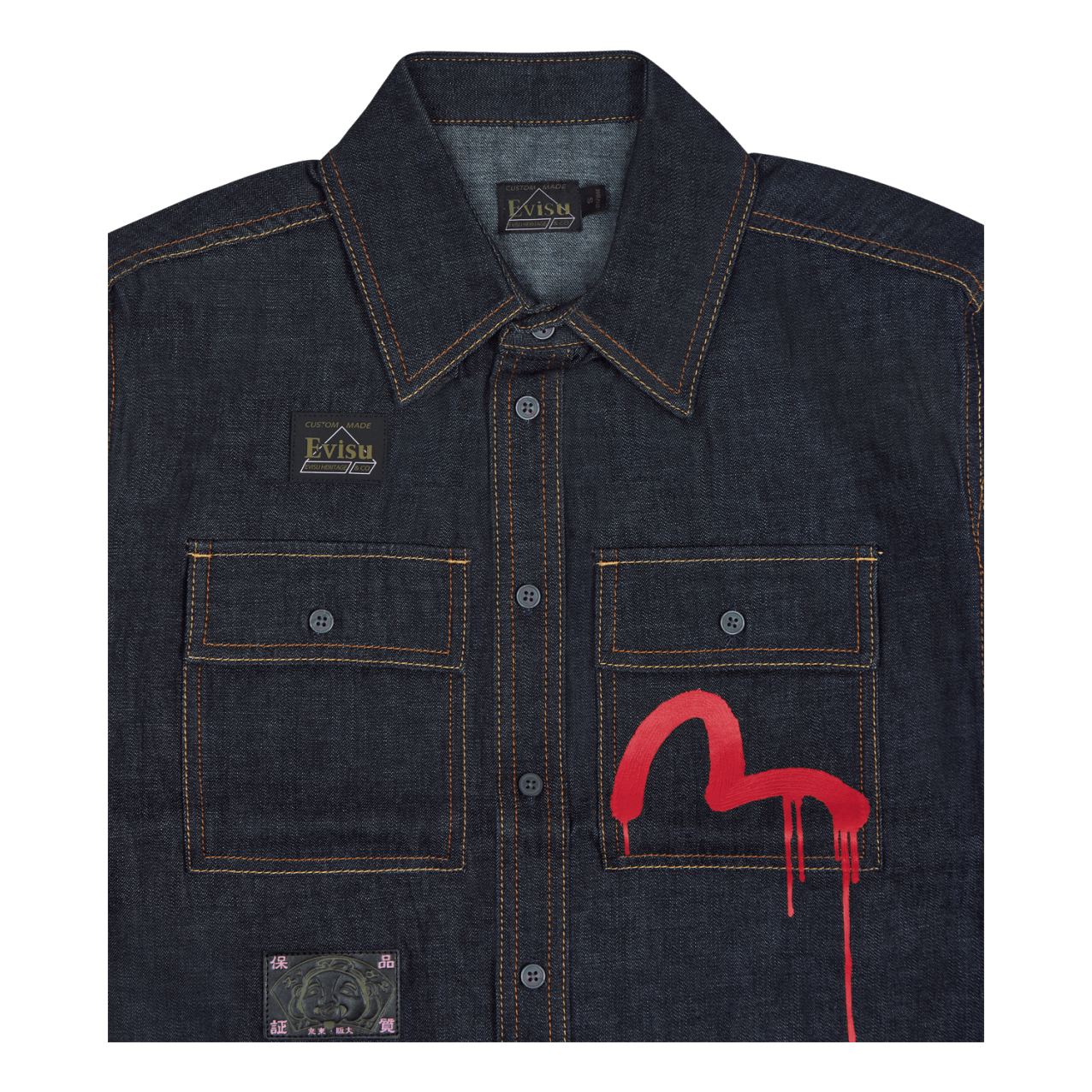 Evisu X Sfera Ebbasta Daicock Dark Shade Indigo