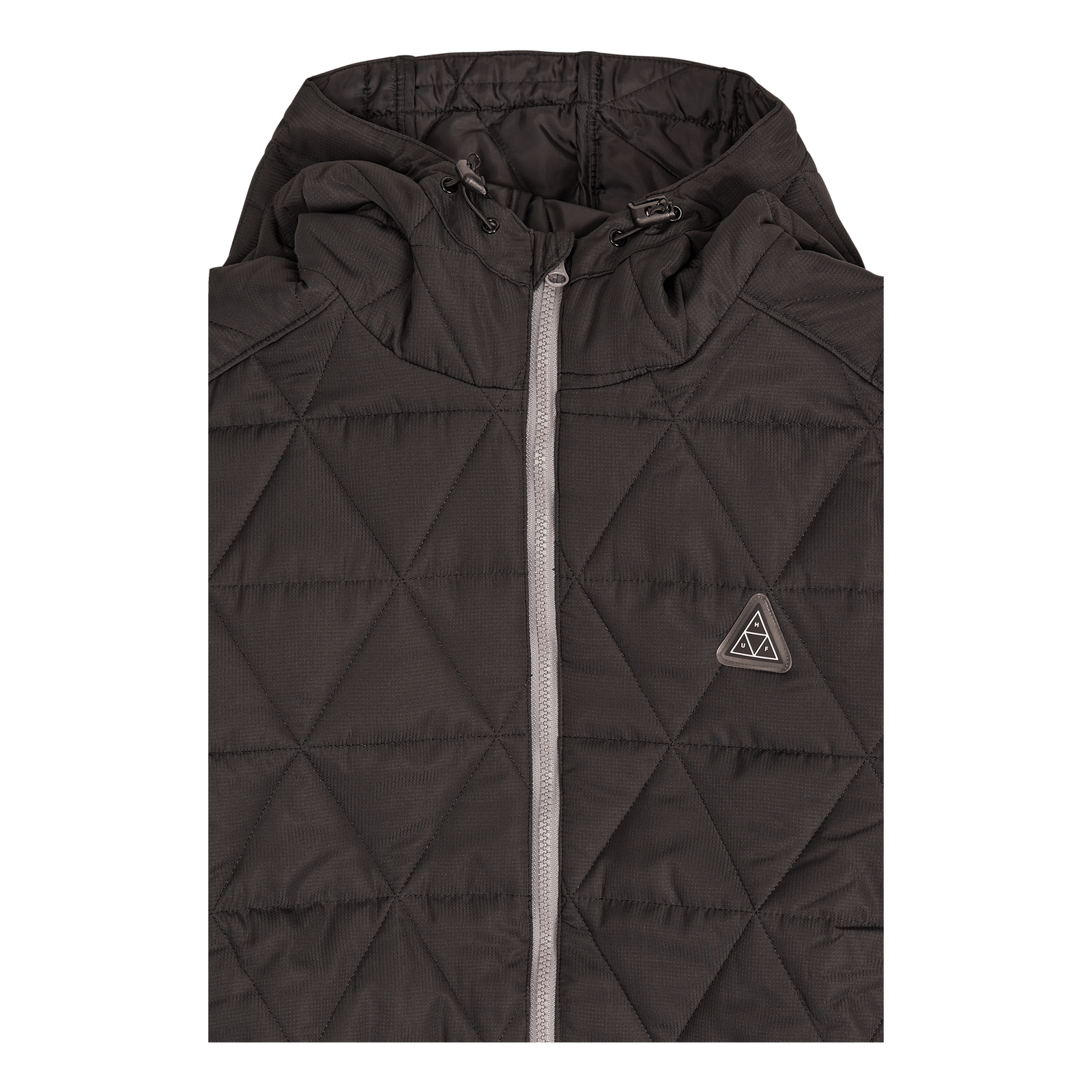 Polygon Quilted Jacket Black