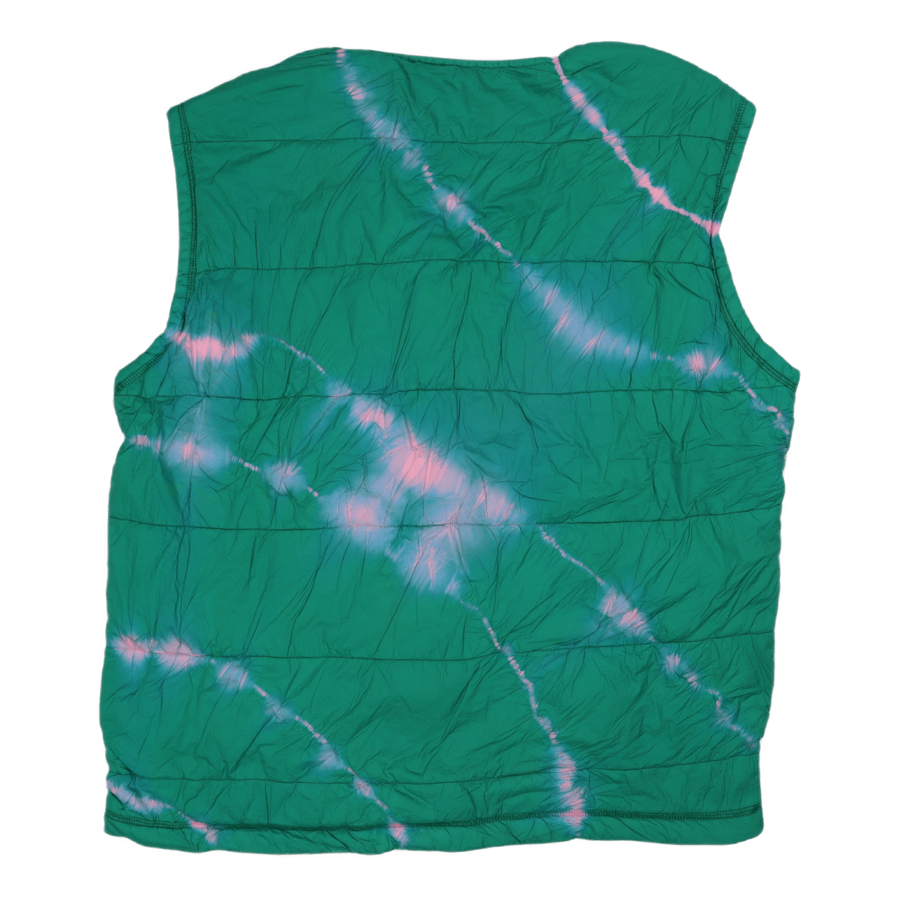 Tie-dye Padded Liner Gilet Pink/aqua