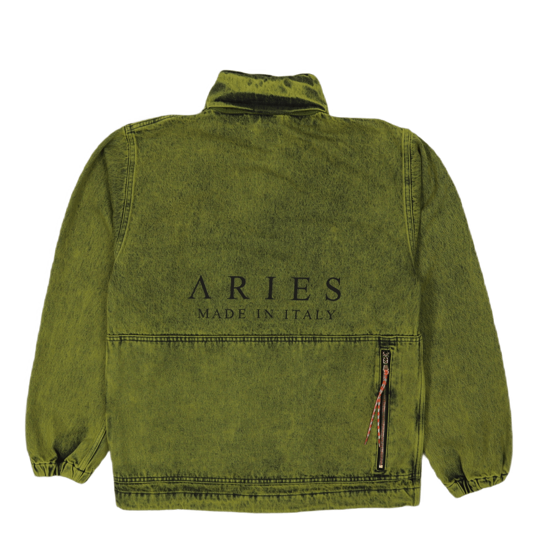 Denim Cargo Jacket Lime