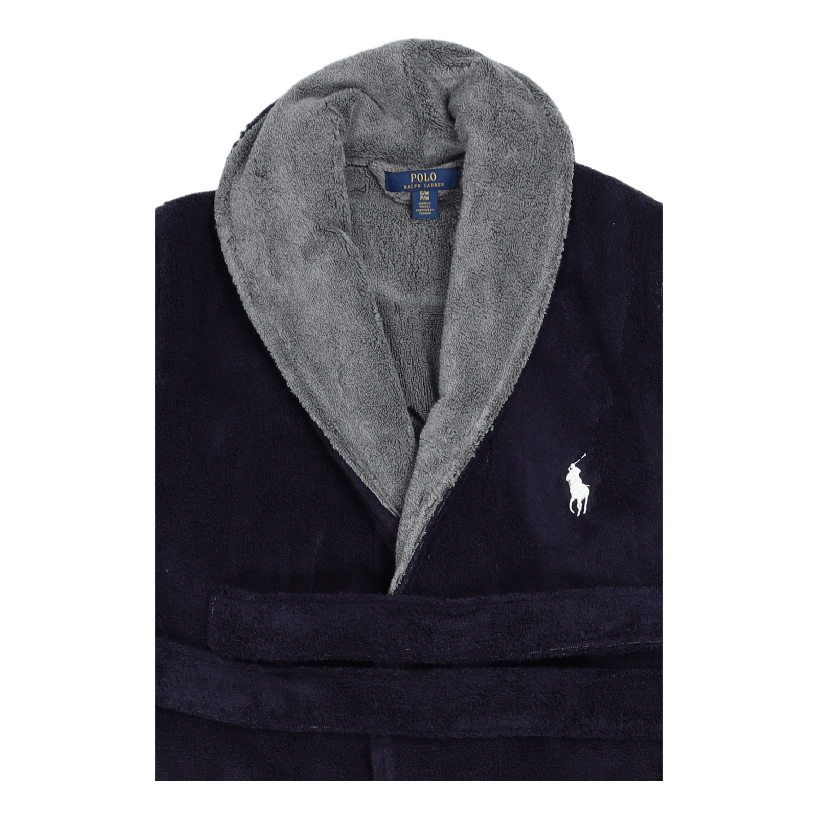 Cotton Terry Robe Cruise Navy Nevis Pp