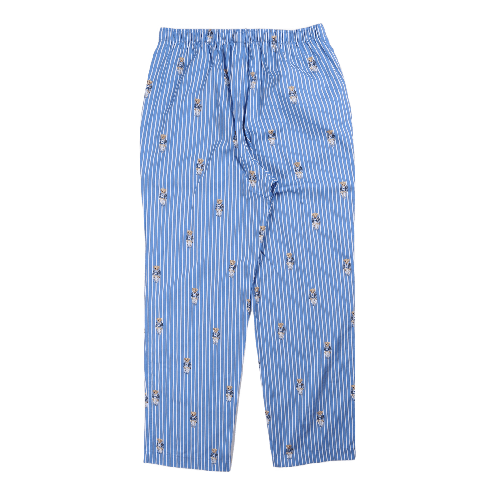 Polo Bear Striped Cotton Pajama Set Bear Stripe