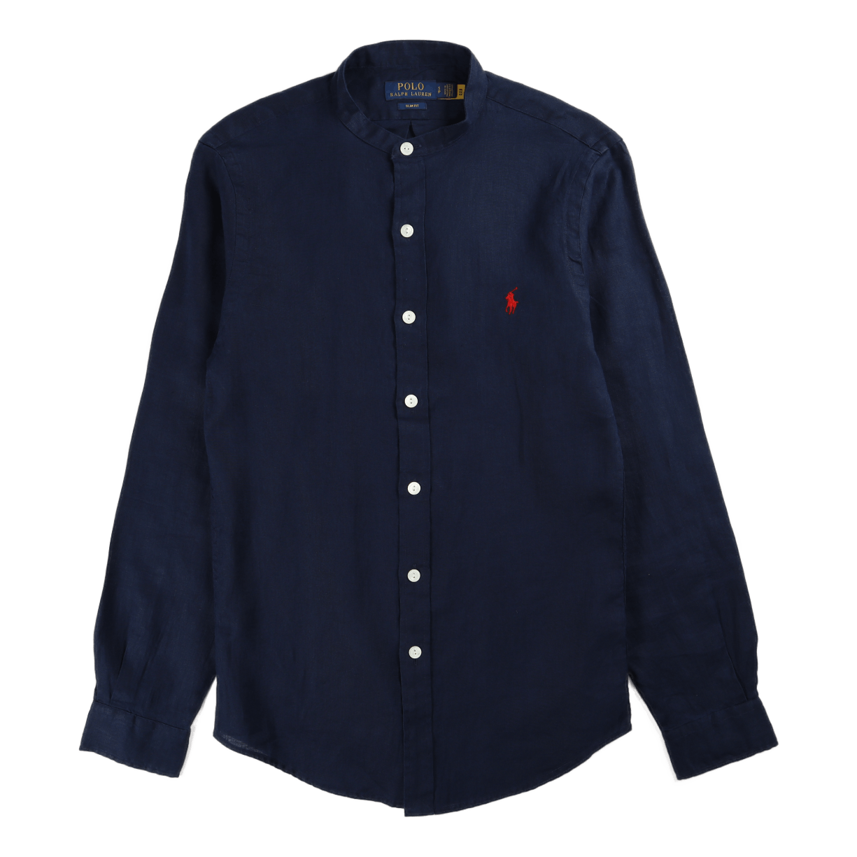 Slim Fit Linen Shirt Newport Navy