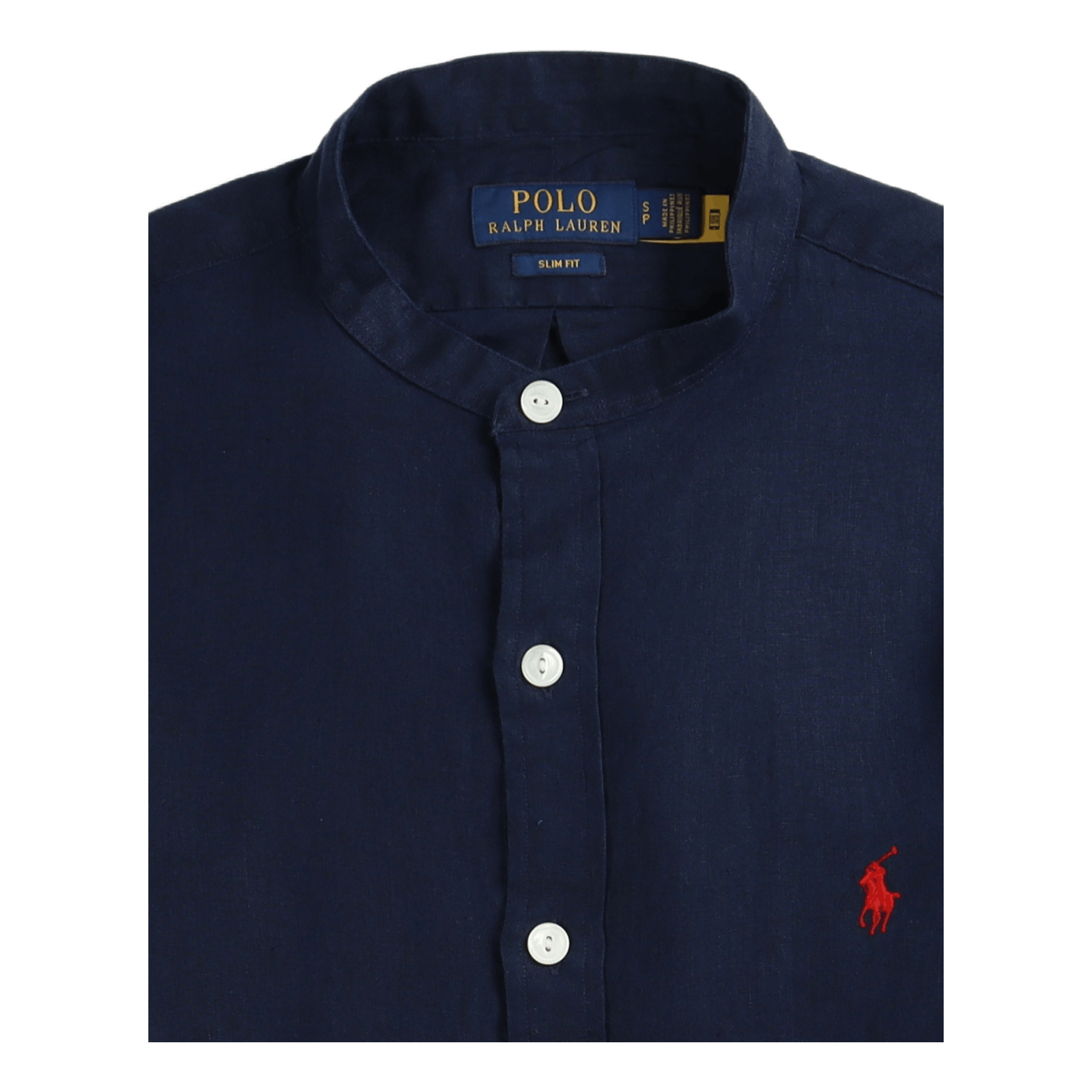 Slim Fit Linen Shirt Newport Navy