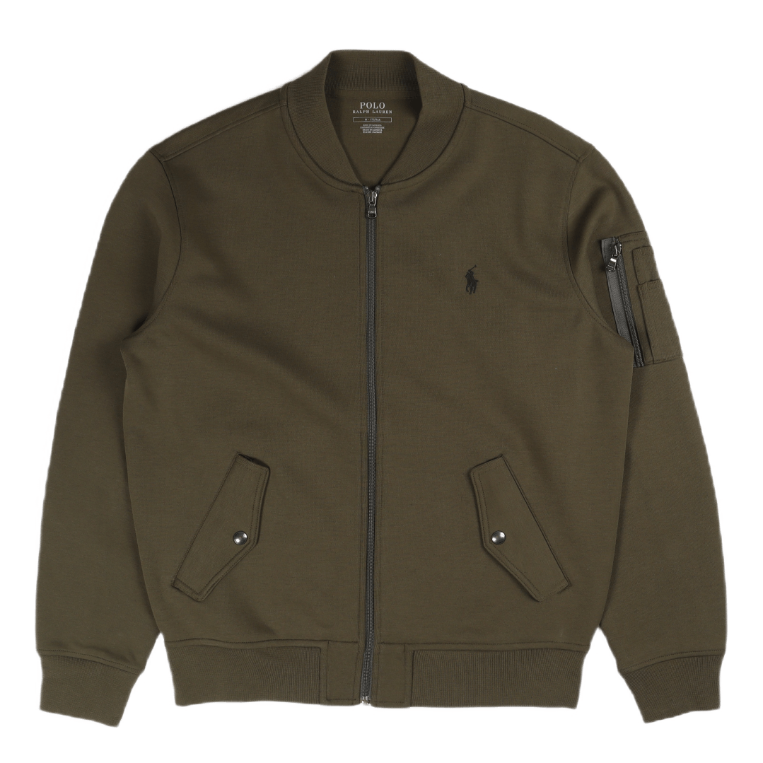 Double-Knit Bomber Jacket Company Olive/C9760