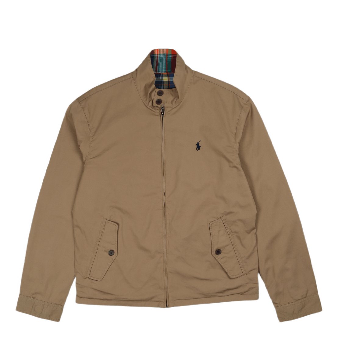 Reversible Chino-Madras Jacket Madras/Luxury Tan