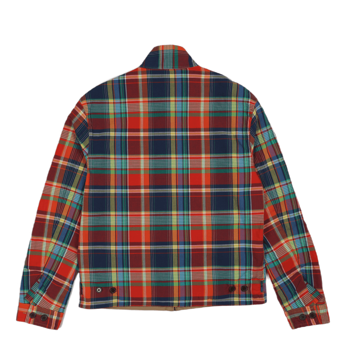 Reversible Chino-Madras Jacket Madras/Luxury Tan