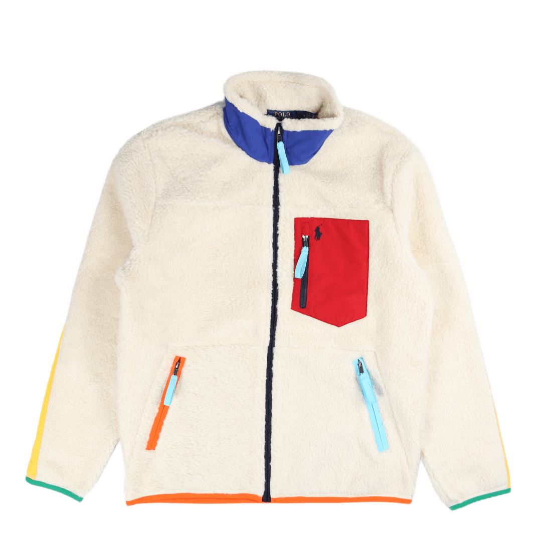 Hybrid Fleece Jacket Winter Cream/Multi