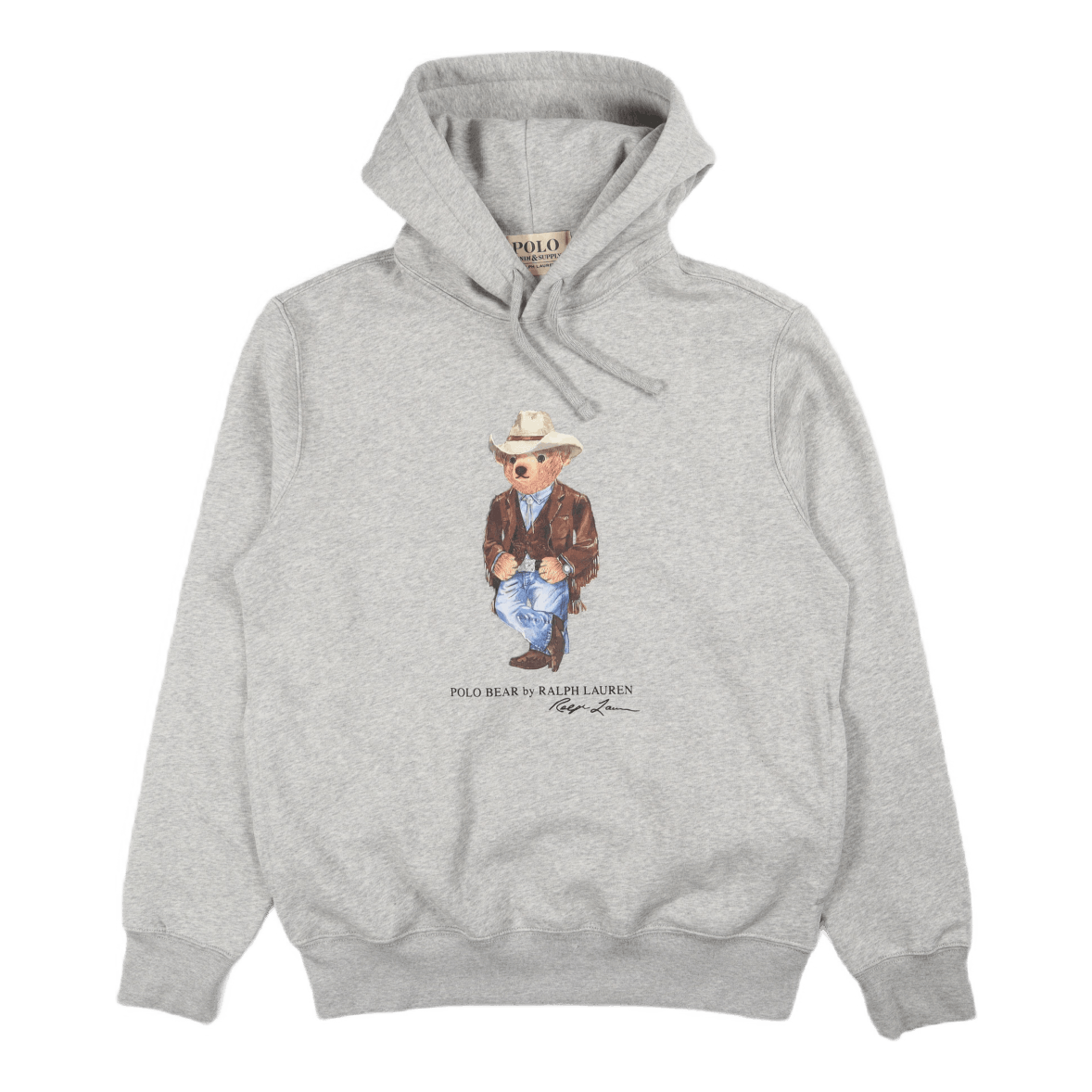 Polo Bear Fleece Hoodie Cr21 Andover Htr Cowboy Bear
