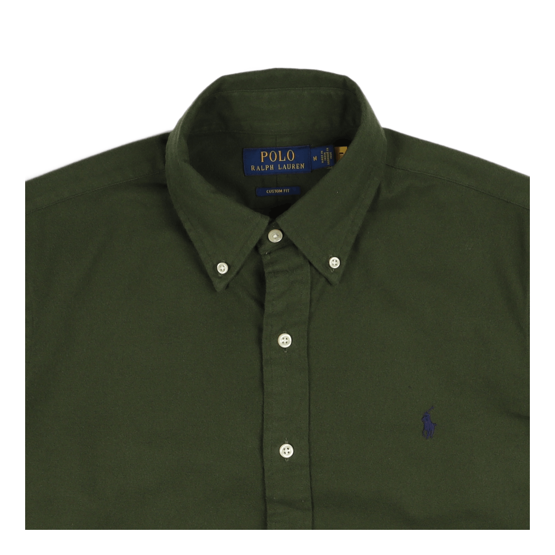 Custom Fit Flannel Shirt Army