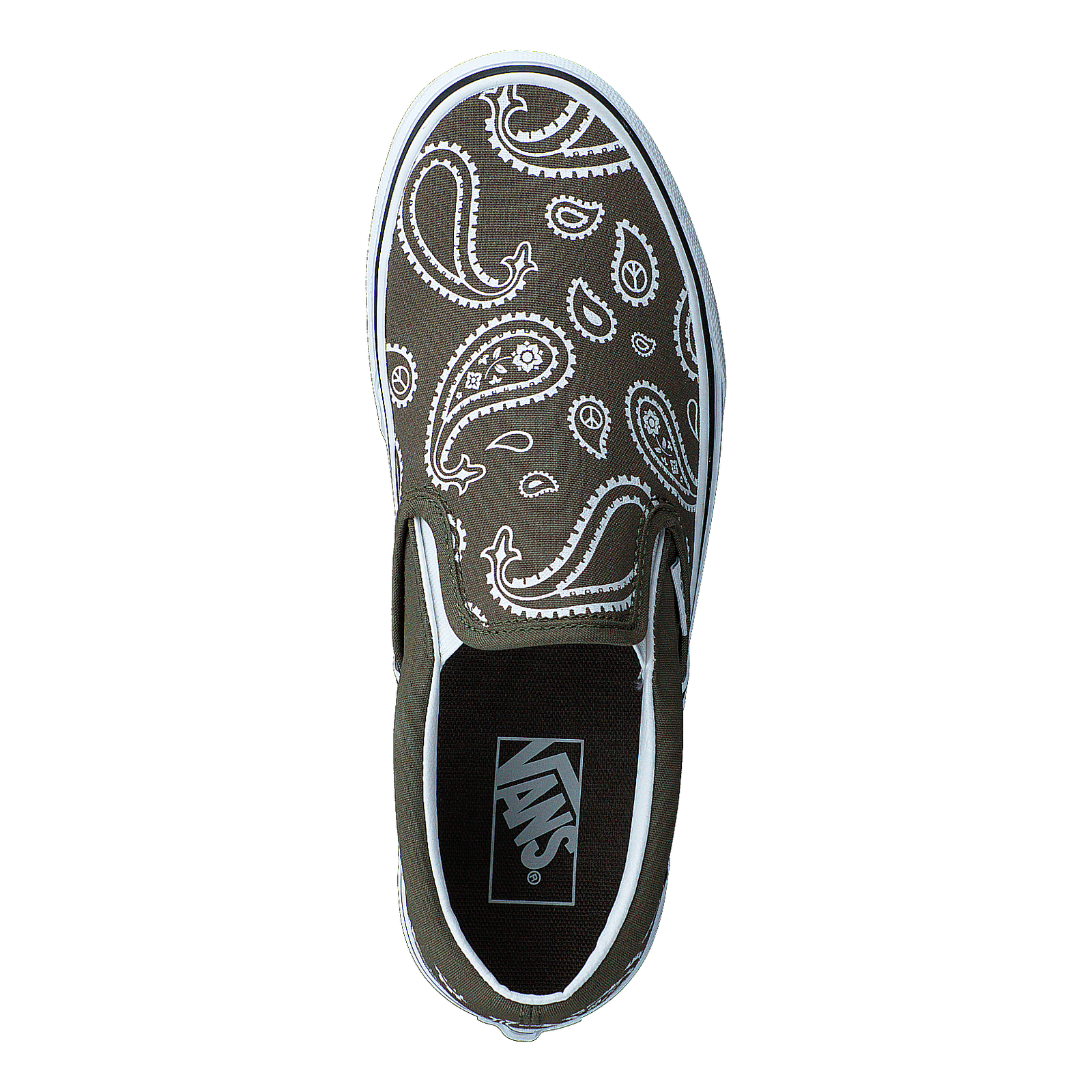 Ua Classic Slip-on (peace Paisley)grplftrwht