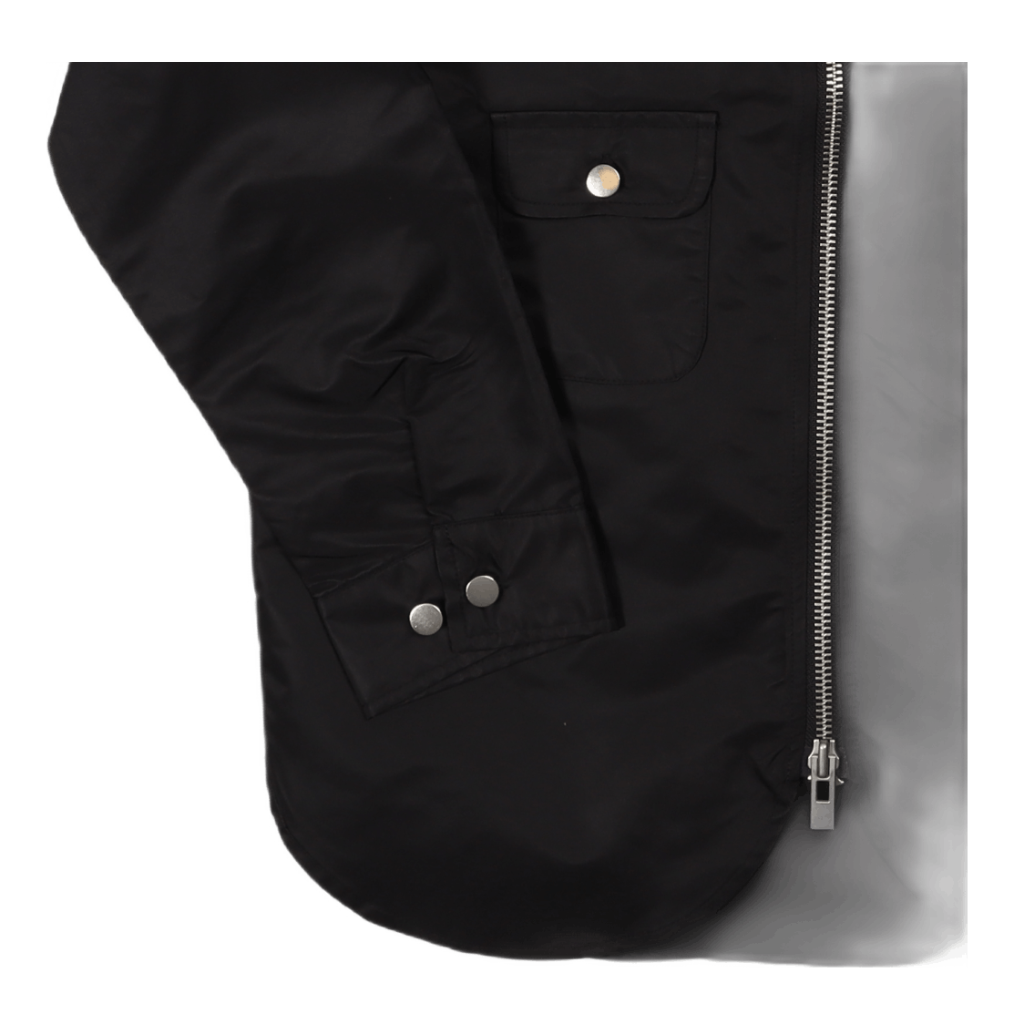 Army Shirt Zip Black
