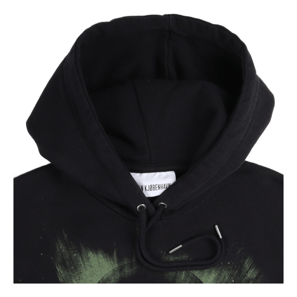 Artwork Hoodie Faded Black Alien