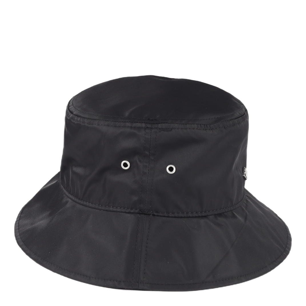 Bucket Hat Black Nylon Hk